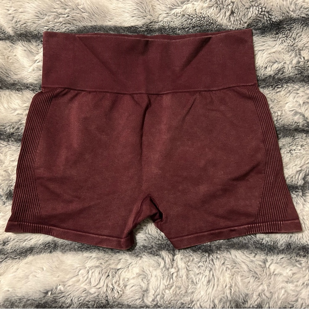 PINK Victoria's Secret Maroon Seamless Shorts